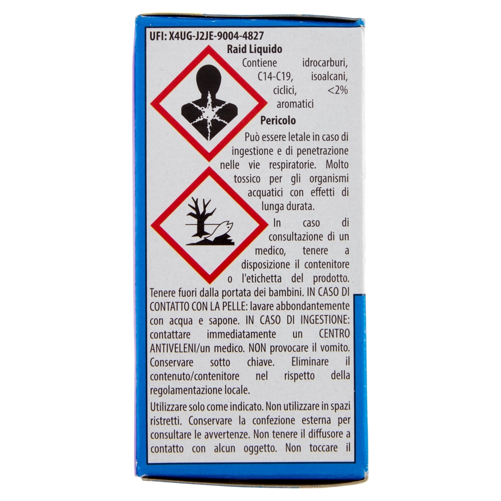 Raid Liquido Elettrico Antizanzare, Fragranza alla Lavanda, 60 Notti, 1 Ricarica 36 ml